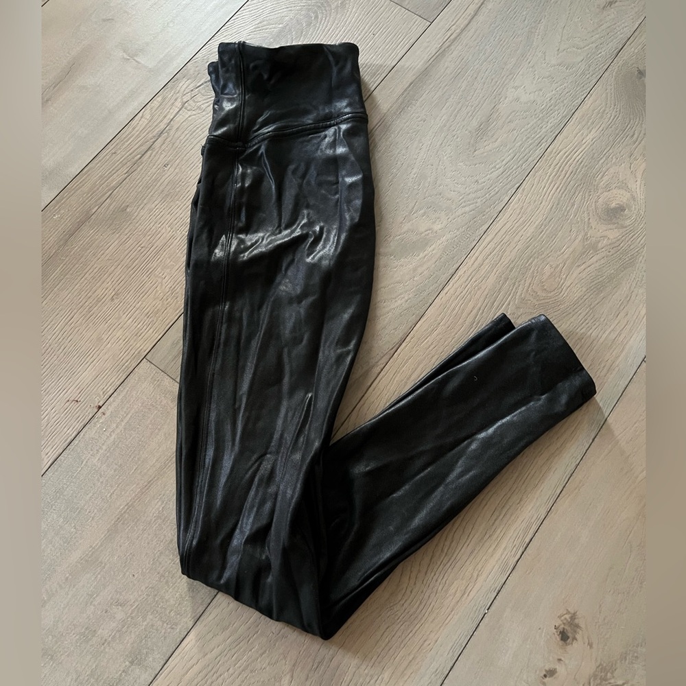 NWOT Faux Leather Spanx